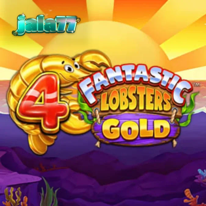 Tampilan visual slot 4 Fantastic Lobsters Gold dengan tema bawah laut yang cerah